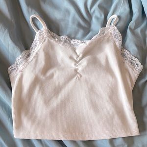 Cute white lace tank wore it a lot last year but now it’s to small